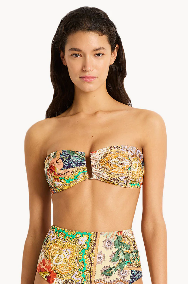 Allegra Ruched U Wire Bandeau