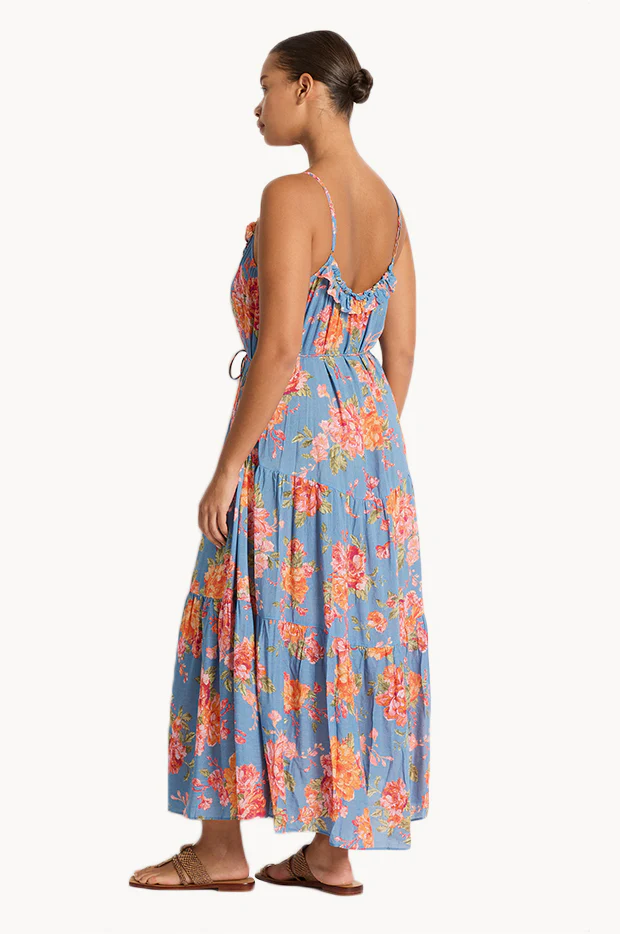 Delight Frill Tiered Midi Dress - Image 2