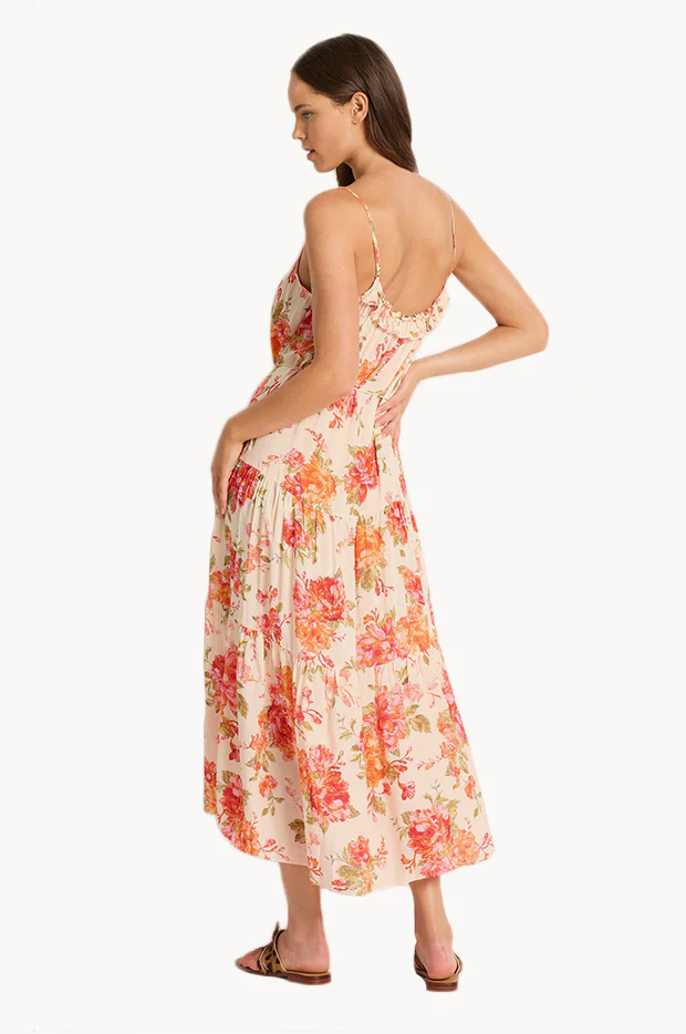 Delight Frill Tiered Midi Dress - Image 2