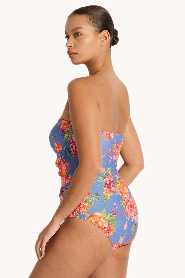 Delight Spliced Frill Bandeau One Piece - Image 2