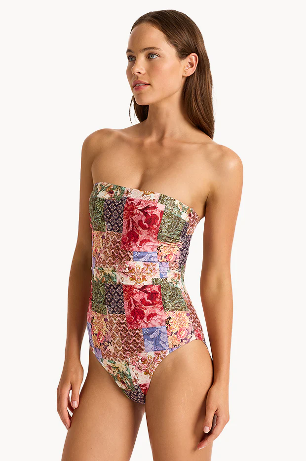 Frankie Ruched Bandeau One Piece - Image 2