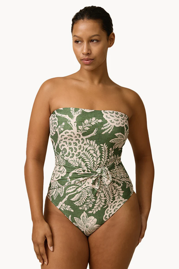 Zeni Scarf Tie Bandeau One Piece