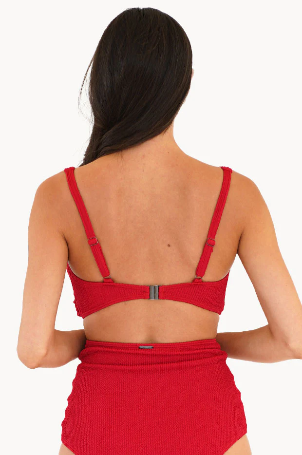 Retro Deco DD/E Cup Wrap Front Bra - Image 2