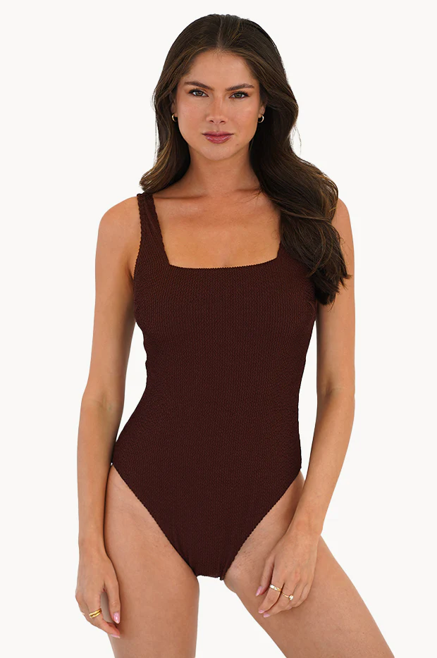 Retro Deco F/G Cup Square Neck One Piece