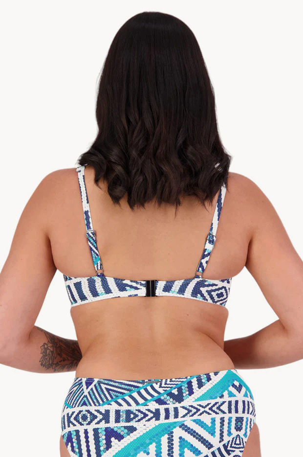Tribal Geo F/G Cup Tie Front Bra - Image 2