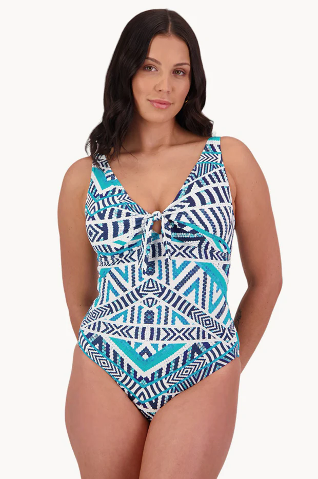 Tribal Geo F/G Cup Tie Front One Piece