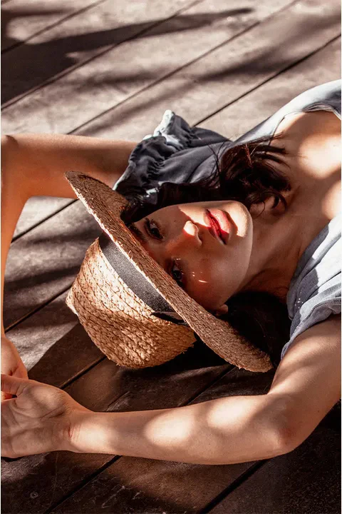 Aurelia Black Bow Band Fedora - Image 3