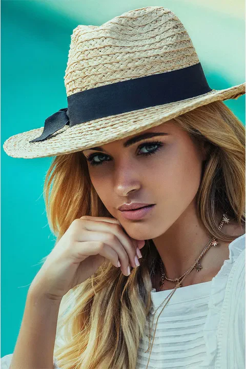 Aurelia Black Bow Band Fedora - Image 5