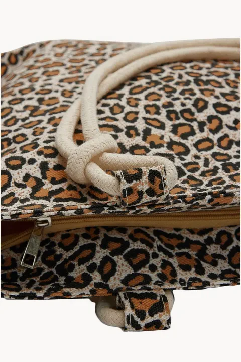 Brighton Leopard Beach Bag - Image 2