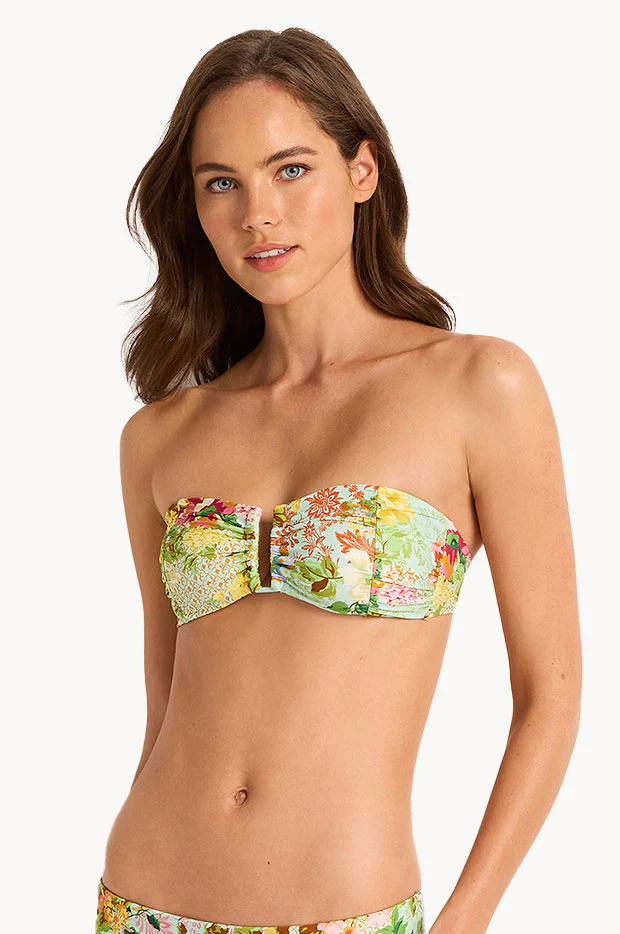 Olympia Ruched U Wire Bandeau