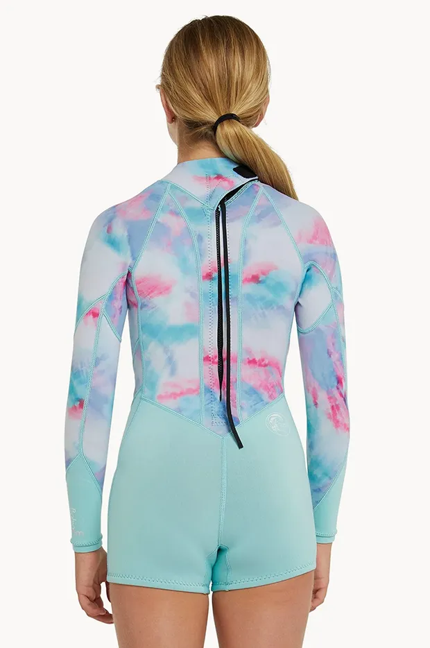 Girls Bahia Long Sleeve Boyleg Wetsuit - Image 2