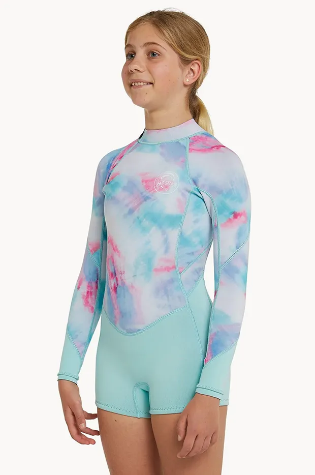 Girls Bahia Long Sleeve Boyleg Wetsuit - Image 3