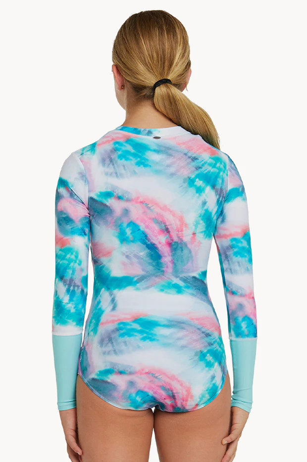 Girls Bahia Long Sleeve Sunsuit - Image 2