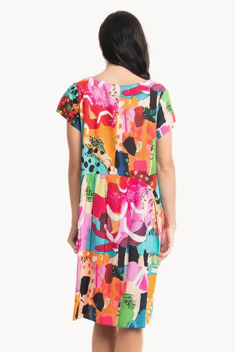 Alanya Short Sleeve Bubble Dress - Image 2