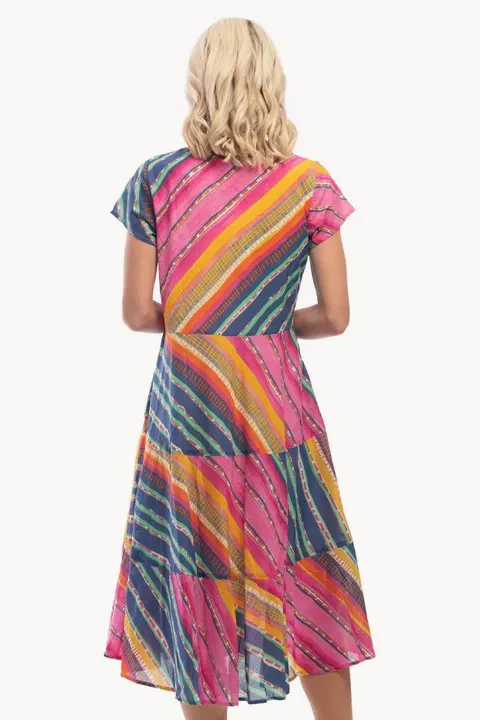 Amalfi Tiered Bias Cut Dress - Image 2