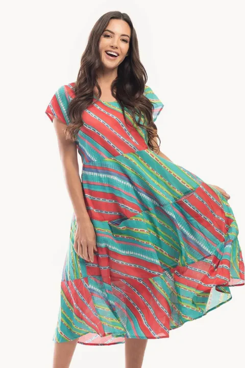 Amalfi Tiered Bias Cut Dress