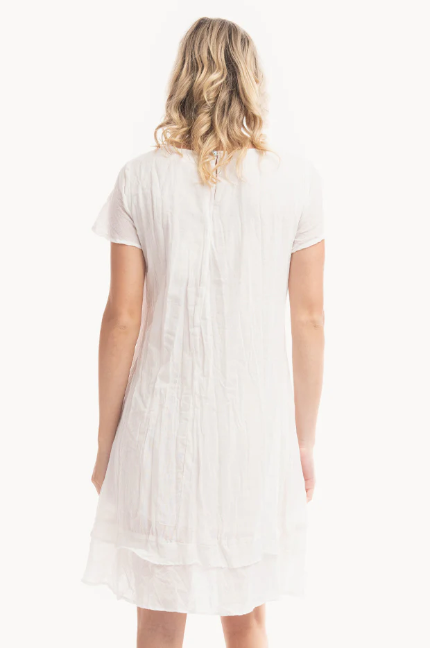 Essentials Cotton Frill Dress - Image 2