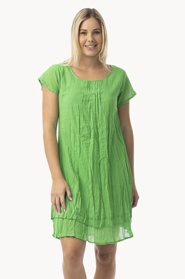 Essentials Gauze Frill Hem Dress