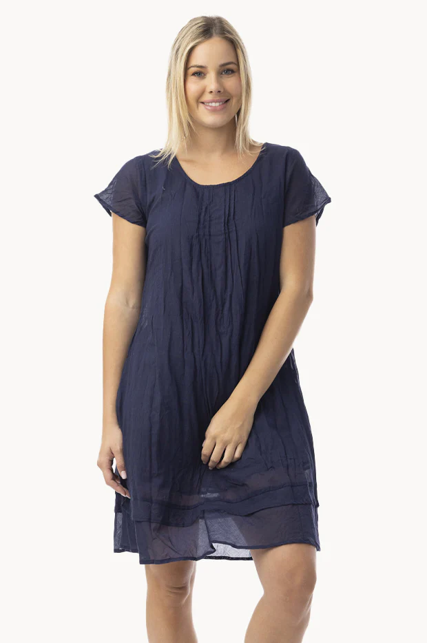 Essentials Gauze Frill Hem Dress - Image 2