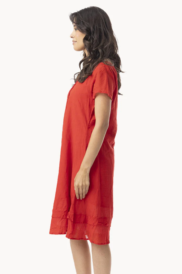 Essentials Gauze Frill Hem Dress - Image 3