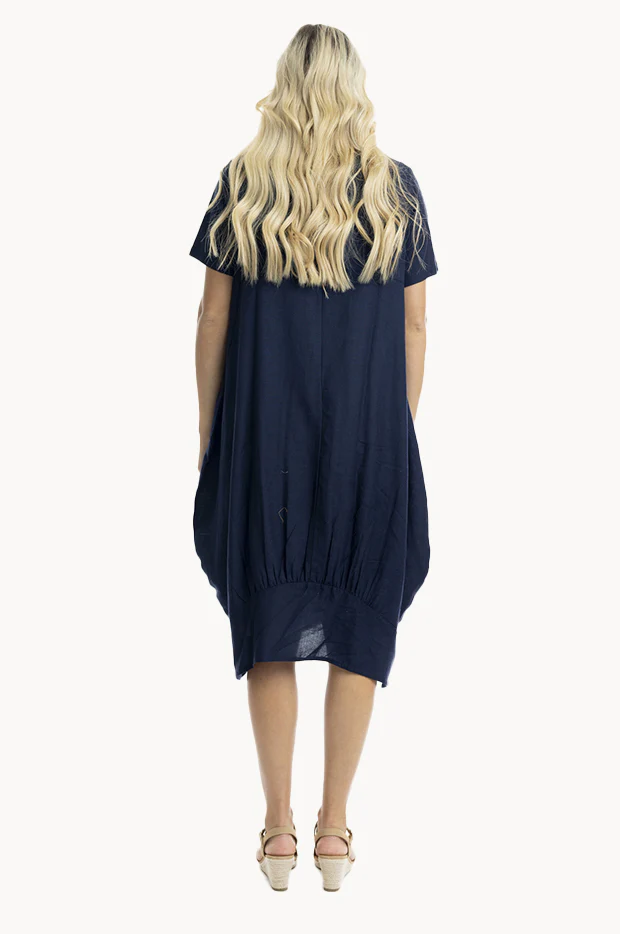 Essentials Linen Blend Bubble Dress - Image 2