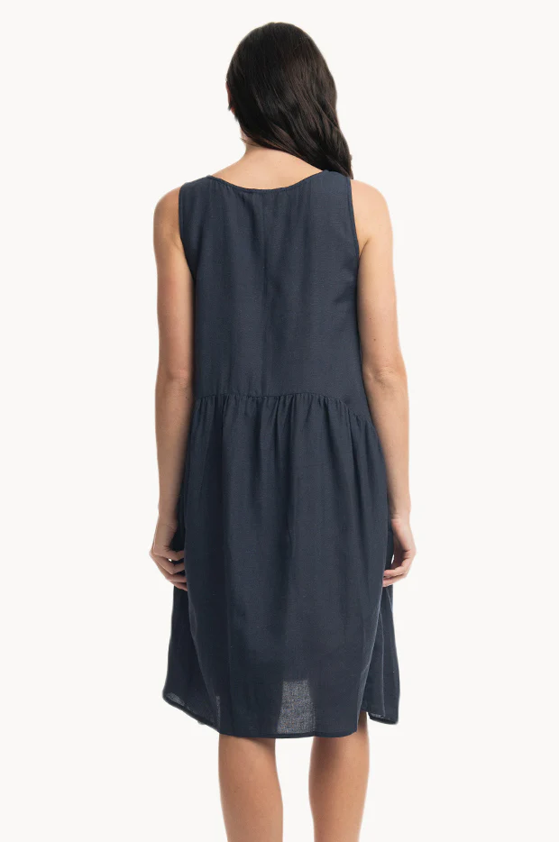 Essentials Linen Blend Bubble Dress - Image 2