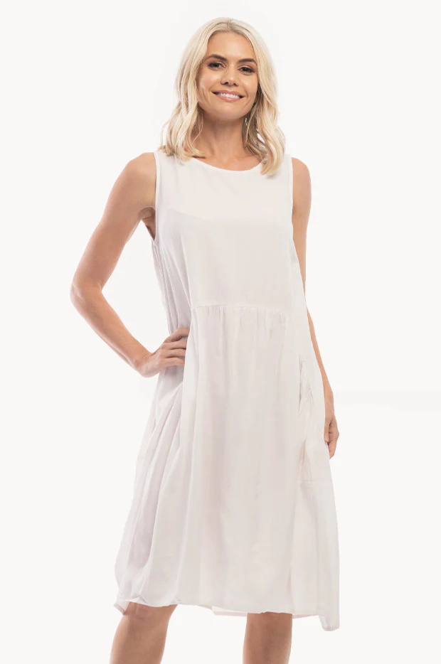 Essentials Linen Bubble Dress