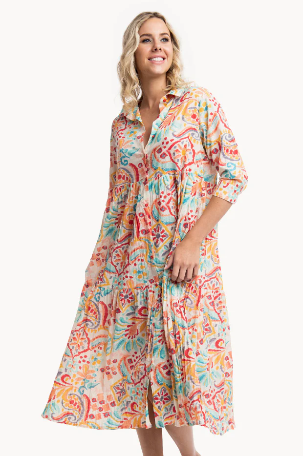 Giza Collar Layered Dress - Image 2
