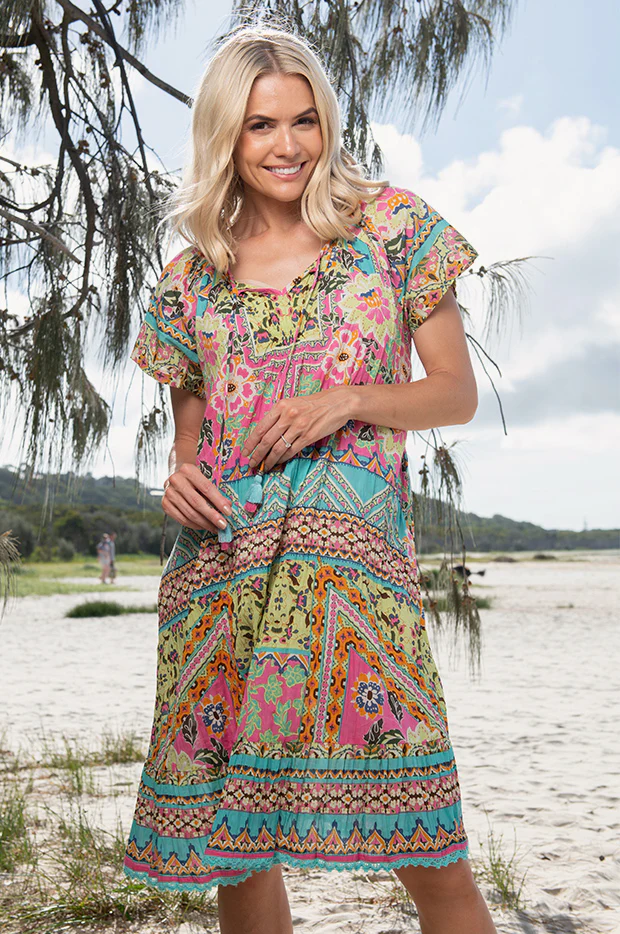 Iruya Short Sleeve Dress - Image 3