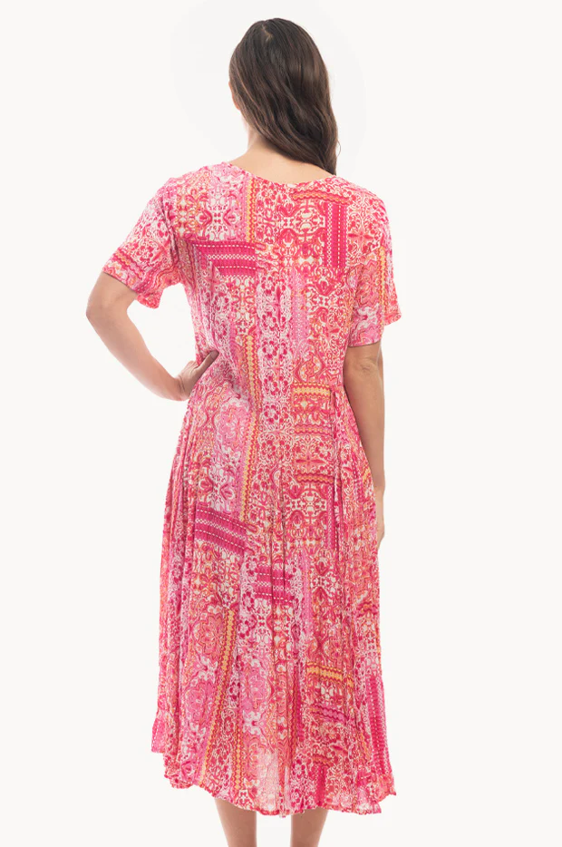 Kotor Godet Sleeve Dress - Image 2