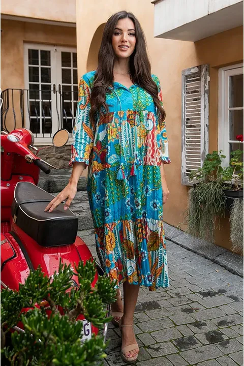 Marsaxlokk Boho Maxi Dress - Image 3