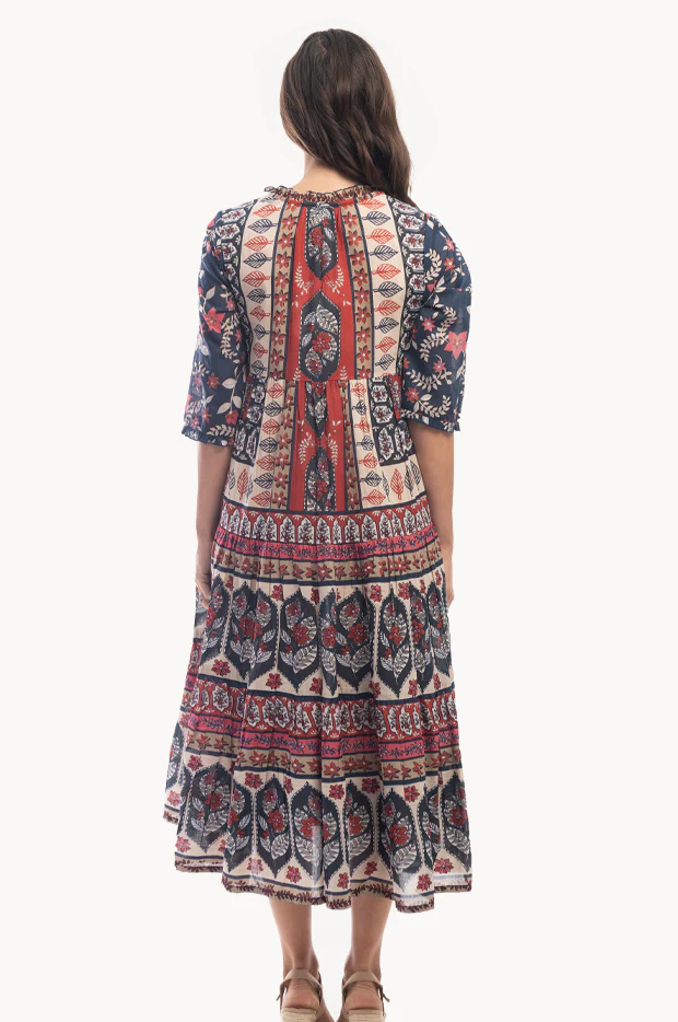 Petra Layered 3/4 Sleeve Dress - Image 2