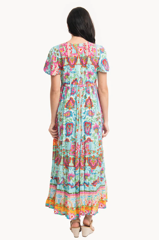 Varosha Cap Sleeve Layered Dress - Image 2