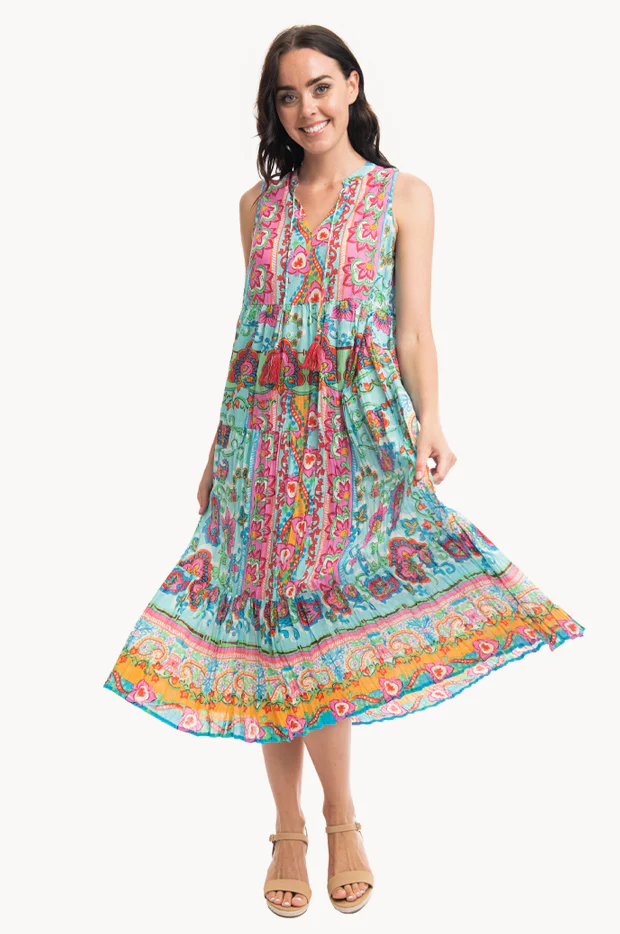 Varosha Sleeveless Layered Dress - Image 2