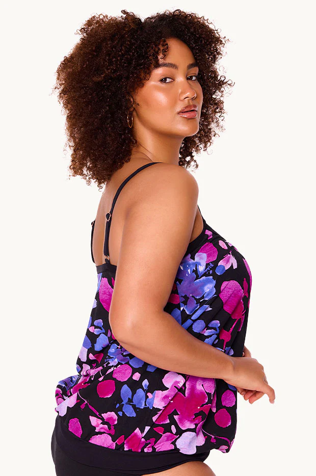 Paper Flowers Blouson Tankini Separate - Image 3