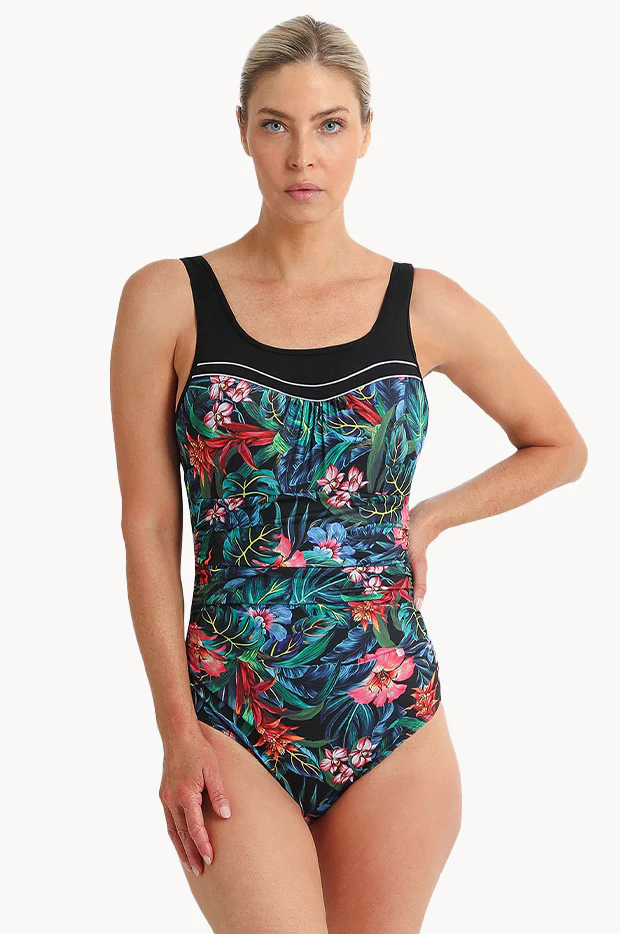 Oasis Ruched Scoop Neck One Piece