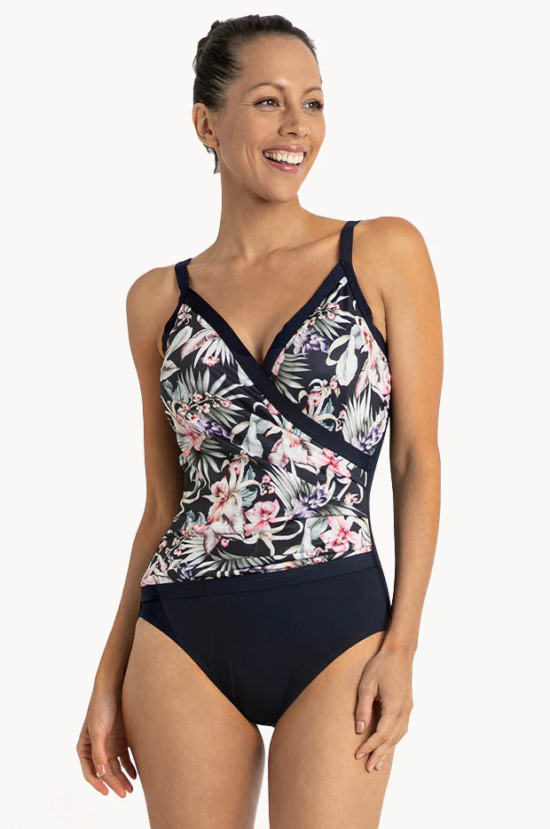 Saltbeach Diagonal Drape One Piece