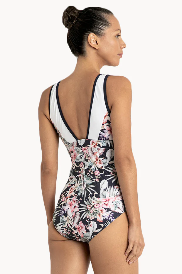 Saltbeach Ruched Scoop Neck One Piece - Image 2