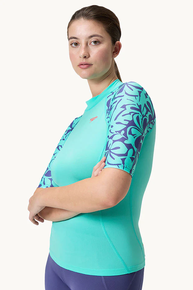 Printed Short Sleeve Suntop - Image 2