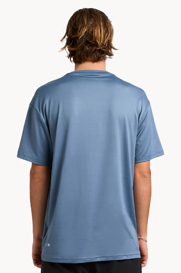Mens Solid Streak Short Sleeve Suntop - Image 2