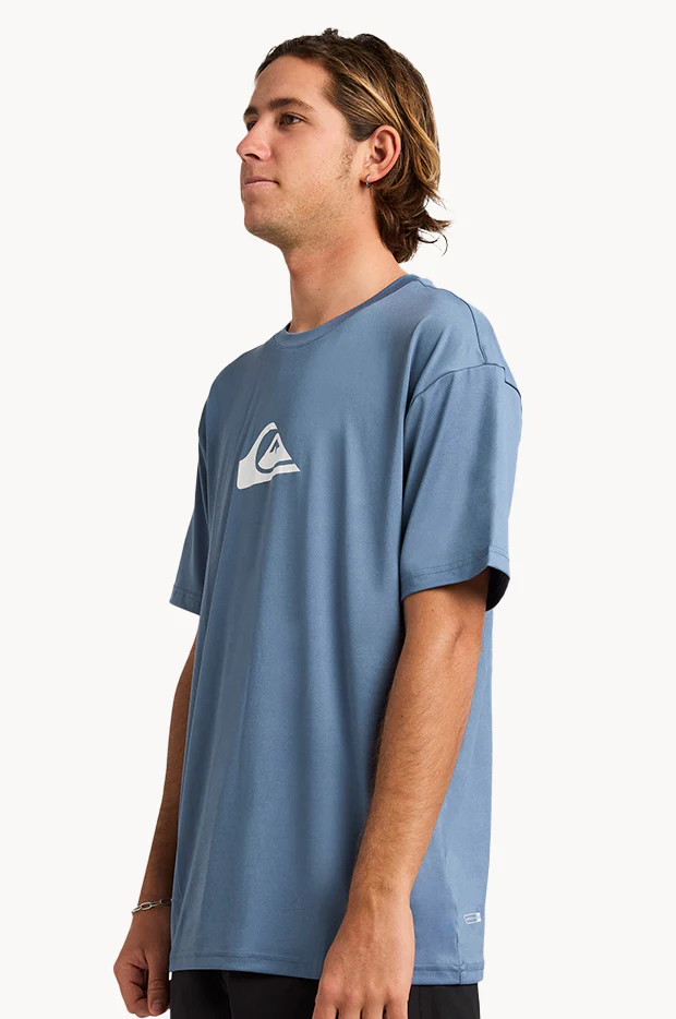 Mens Solid Streak Short Sleeve Suntop - Image 3