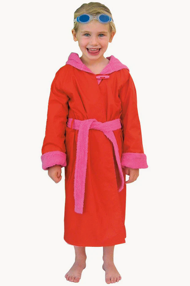 Kids Waterproof Hooded Towelling Robe 3-9Y - Image 3