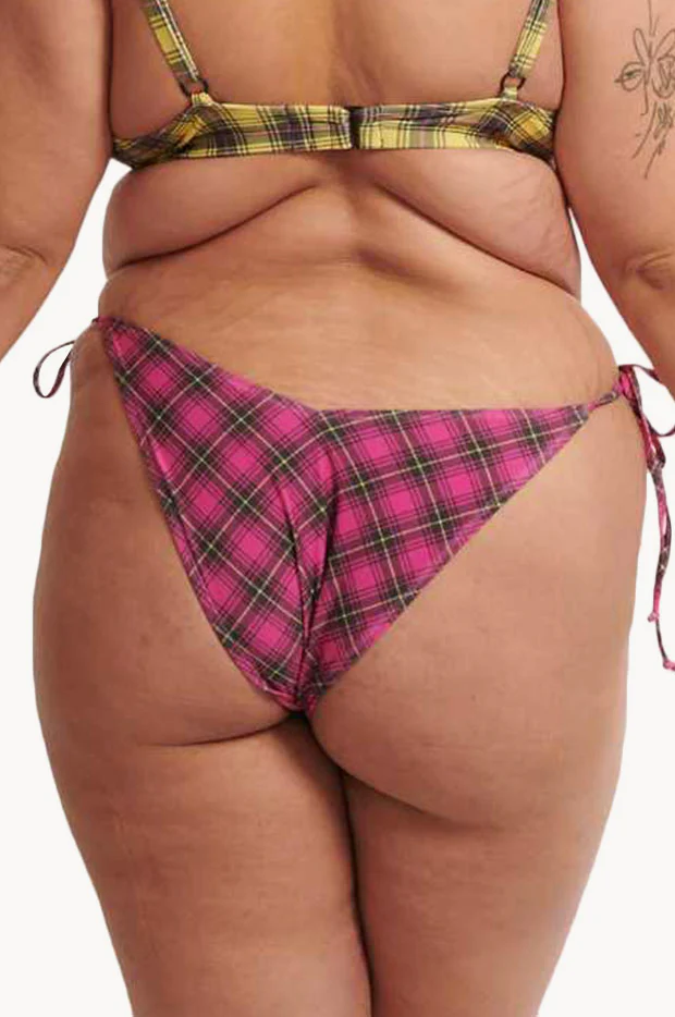 Tartan Cheeky Tie Side Brief - Image 4