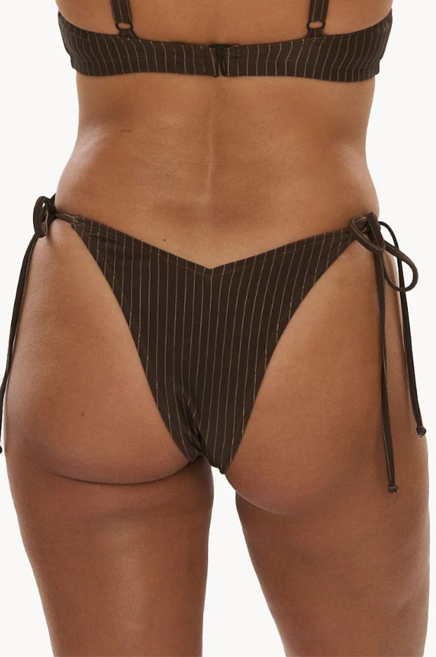 Pinstripe Cheeky Tie Side Pant - Image 2