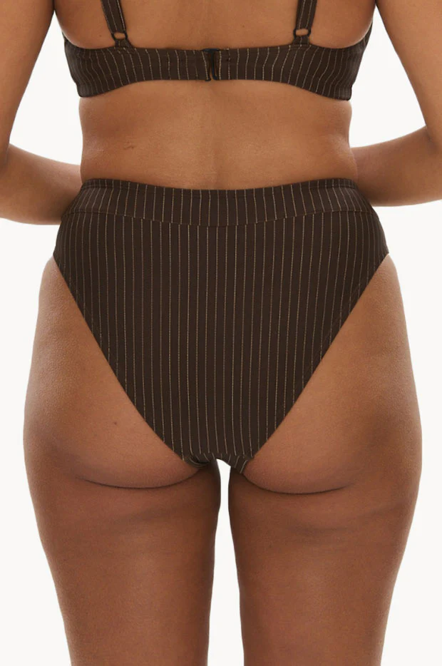 Pinstripe High Leg Brief - Image 2