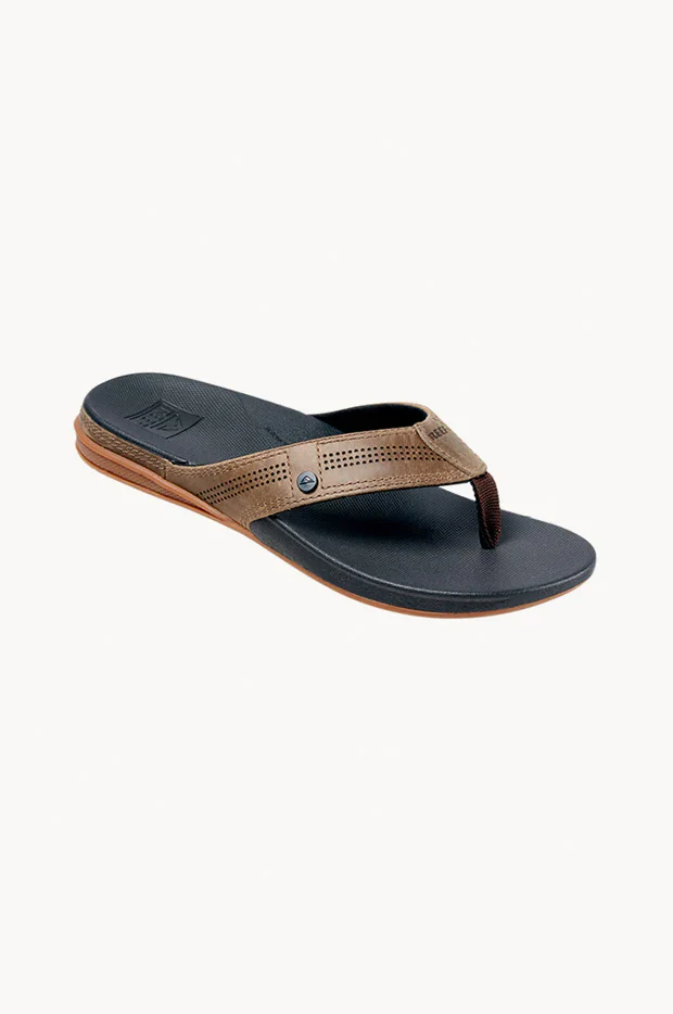 Mens Cushion Lux Leather Thong