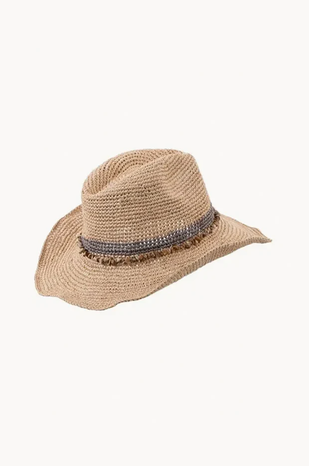 Castaway Taupe Raffia Cowboy Hat - Image 2