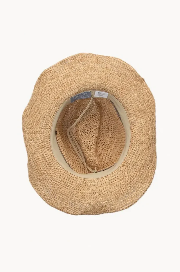 Castaway Taupe Raffia Cowboy Hat - Image 3