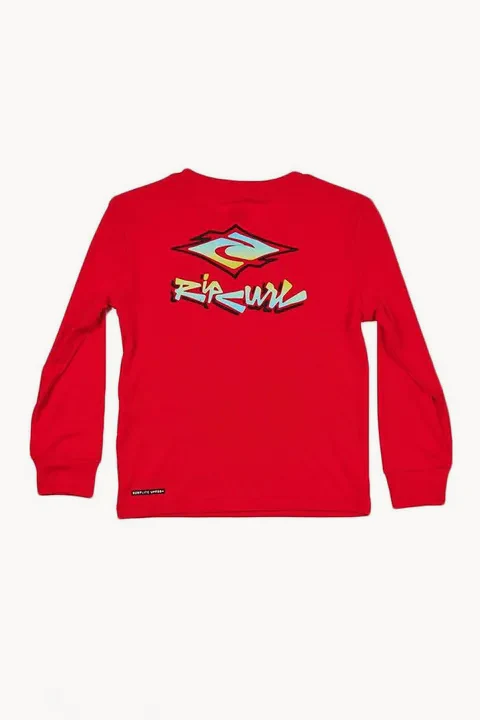 Boys Diamond Fade Long Sleeve Suntop - Image 2