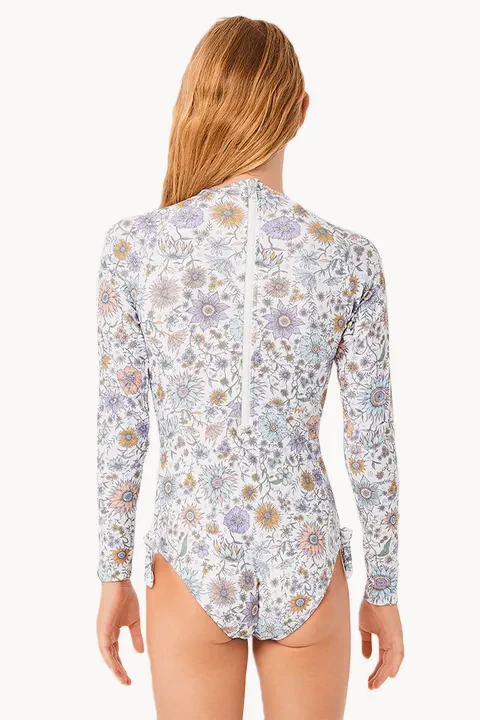 Girls Cosmic Long Sleeve Sunsuit - Image 2